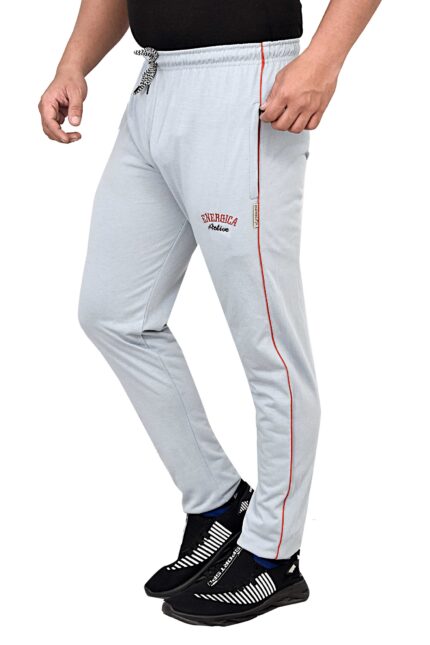 Energica Active Men's Solid Trackpants RDE-44 ,Color-Light Grey